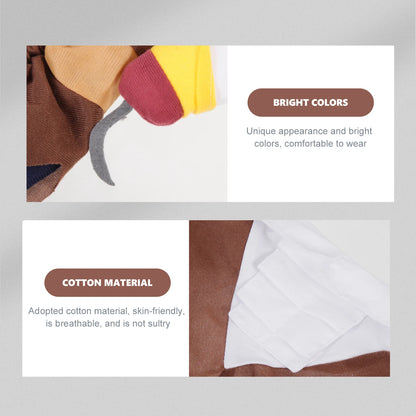 Pet Transformation Costume Dog Clothes Pirate Theme Halloween Wear Cotton Comfortable Cosplay Clothing Decorative Props Dog