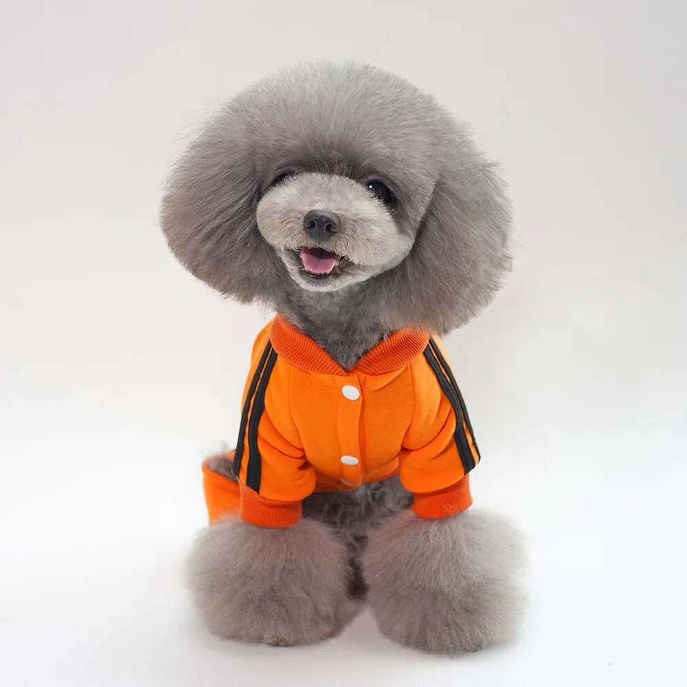 Pet Clothes for Dogs and Cats 4-Leg Hoodie Coat Pet Vest Puppy Clothes Print Design Apparel 5 Sizes Dog Clothes Dog Accessories