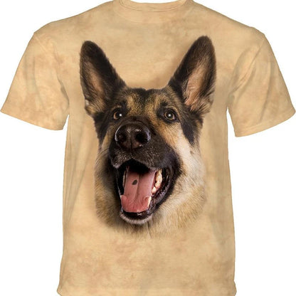the DOG DAD - Cute Dog Face Graphics T-Shirts, Summer Fashion Short Sleeve Funny 3D Animals Printed T-Shirts, Men's Casual Loose Harajuku Tees