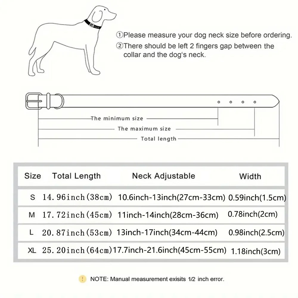 the NAMESAFE EVERYDAY ID COLLAR - Custom Personalized Dog Collar with Name Engraved ID, Anti-Loss Solid PU Leather for All Types of Puppies and Kittens, Pet Supplies