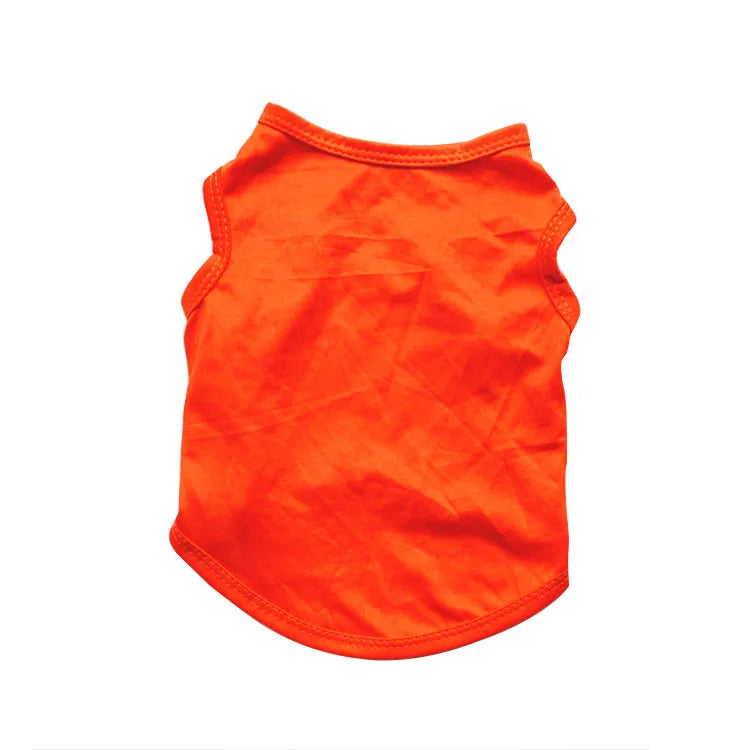 Solid Color Dog Shirts Breathable Pet T-Shirts for Small to Large Dogs - Stretchy, Durable, Ideal for All Seasons and Holidays