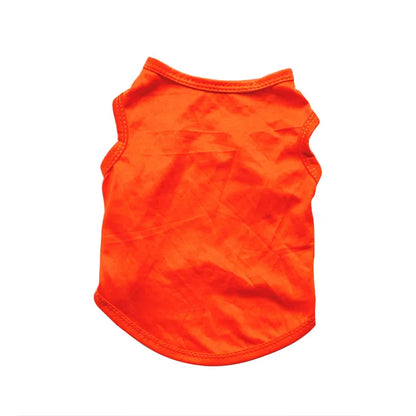 Solid Color Dog Shirts Breathable Pet T-Shirts for Small to Large Dogs - Stretchy, Durable, Ideal for All Seasons and Holidays
