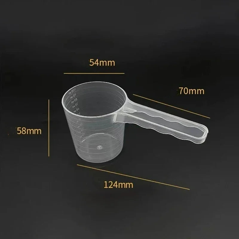 1/3Pc 100ml Transparent Pet Measuring Spoon With Scale Dog Cat Feeding Shovel Tableware Pet Supplies Milk Powder Seasoning Scoop