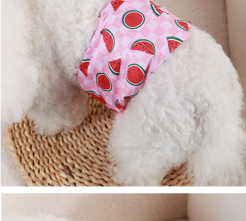 Washable Male Dog Physiological Pants Reusable Sanitary Underwear Belly Wrap Band Cotton Diaper For Large Small Medium Dog