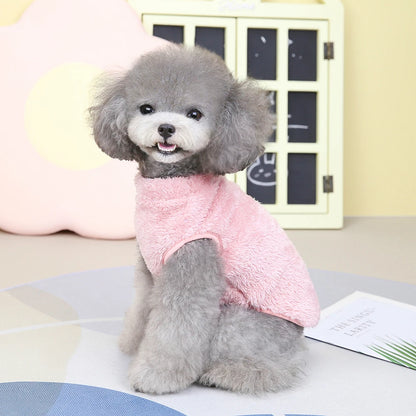 Soft Flannel Small Dog Clothes Winter Warm Puppy Cat Sweater Coat Chihuahua Pet Clothing Jumpsuit for Small Medium Dogs Yorkie