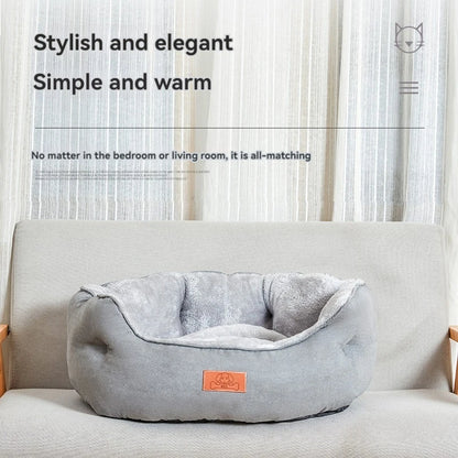 Pet cat bed winter warm plush hugging pet sofa dog bed non-slip removable and washable dog bed cat be
