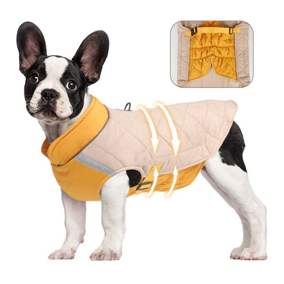 the WINTER DOG - Winter Dog Clothes, Waterproof Dog Vest Jacket for Small/Large Dogs, Warm Pet Dog Coat, Padded Clothes, French Bulldog Outfits
