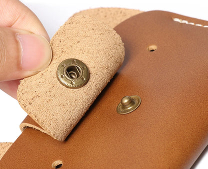 LUOKIR Creative Leather Cartoon Puppy Small Amount of Cash Bag Top Layer Cowhide ID Card Holder Cute Small Card Bag