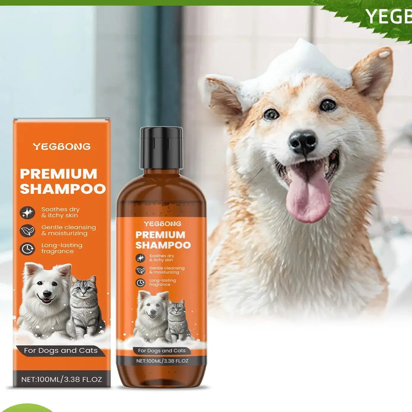 the SOAP & SUDS SHAMPOO - Natural Pet Shampoo for Dogs & Cats, Coconut Oil Derivative Formula, Removes Odor & Tangles, Flea & Insect Repellent