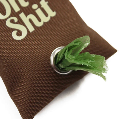 the FUNNY POOP BAG - Pet Supplies, Canvas Garbage Bags Poop Bag Dispenser, Portable Dog Poop Waste Bag Holder, Outdoor Puppy/Cat Pick Up Organizer