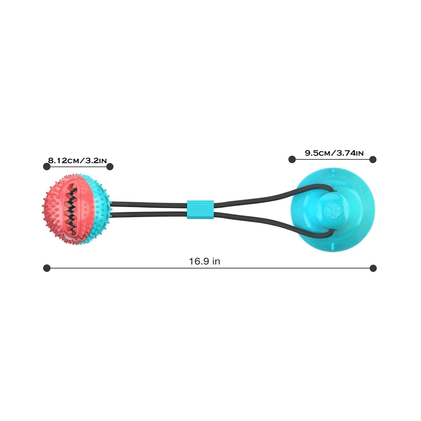 Dog Chew Toys for Aggressive Chewers, Indestructible Tough Squeaky Mental Stimulation Teeth Grinding Interactive Dog Chew Toys