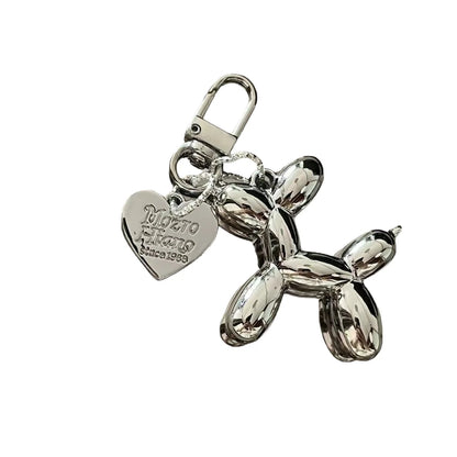 1PC fashion Adorable Balloon Dog Keychain with Cool Charm Decorative Accessory for Keys Bags & Backpacks Gift