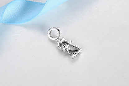 Original 925 Sterling Silver Charms Love Pets Dog Cat Paw Print Pendant Beads Fit Brand Bracelets Necklaces Women DIY Jewelry