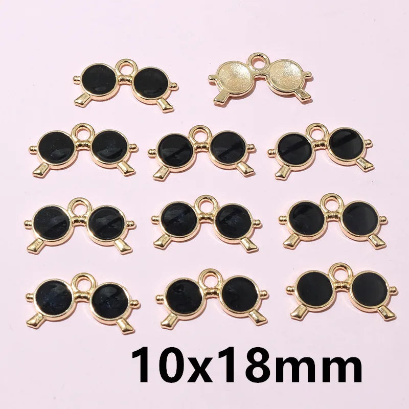 20pcs 12x13mm Enamel Bone Charms Pendant Small Cute DIY Jewelry Making Accessories for Bracelet Earrings Keychains