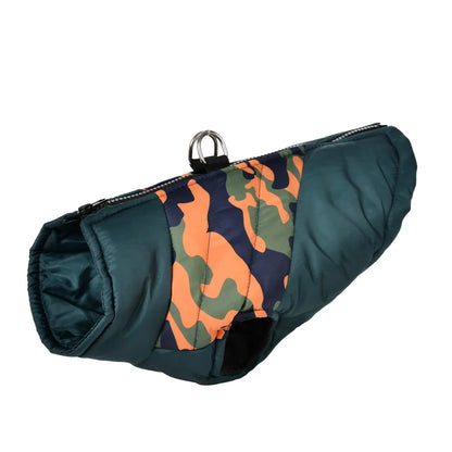 Warm Dog Clothes For Small Medium Dogs Outdoor Windproof Waterproof With Zipper Pet Camouflage Jacket French Bulldog Outfits