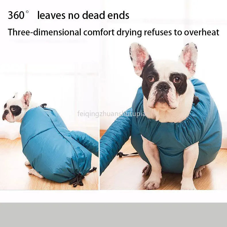 Foldable Pet Drying Bag Portable Efficient Drying Bag for Dog Cats Bathing Hair Drying Grooming Dog Cleaning Small Medium Large