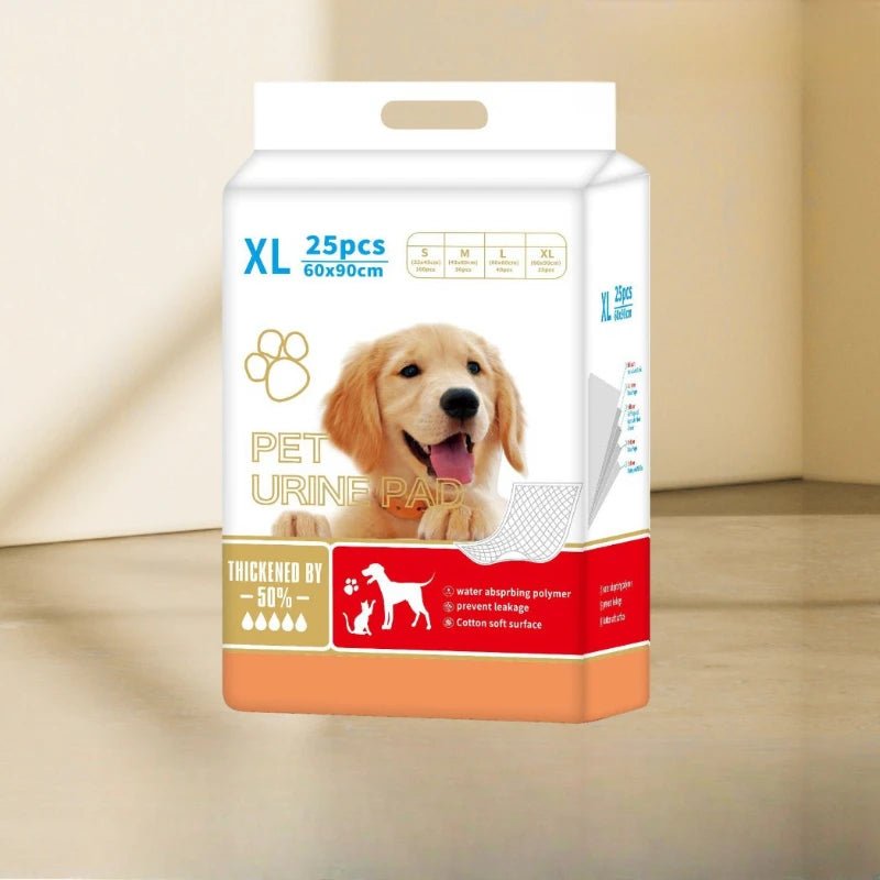 the DOG DIAPER MATS - 100/50/40/25PCS High Absorbent Thick Dogs Diapers, Disposable Puppy Training Pee Pads, Quick Dry Surface Mat, Clean Cushion