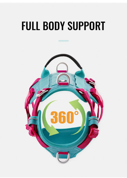 Truelove Escape Proof Pet Harness No Pull Reflective Adjustable Soft Padded Pet Vest Service Dog Harness Handle Climbing TLH7011