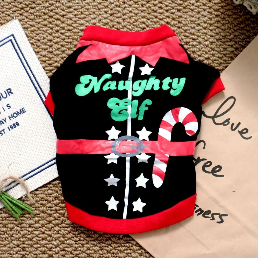 Factory direct sales of dog clothes, Christmas clothing, t-shirts, teddy bears, Pomeranians, holiday parties, pets