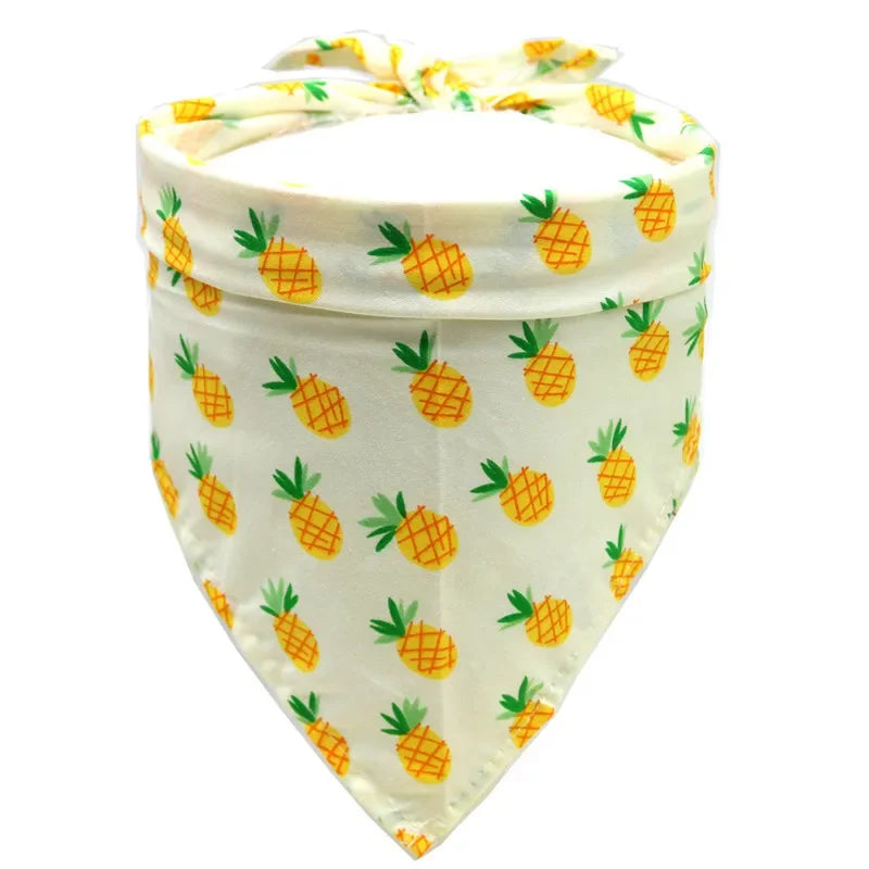 the BREEZYPAWS COTTON BANDANA - Cotton Pet Bandana for Dogs/Cats, Summer Thin Dog Triangular Bandage Scarf, Golden Retriever Bibs, Mascotas, Grooming Accessories