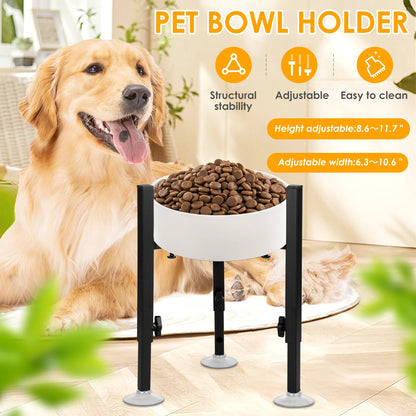 Adjustable Elevated Dog Food Bowls Stand Metal Height Raised Pet Large and Extra Large Sized Dog Food Water Bowls Stand