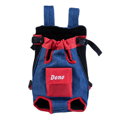 Pet Bag Dog Bag Portable Travel Backpack Outing Cat Mesh Chest Four-legged Backpack
