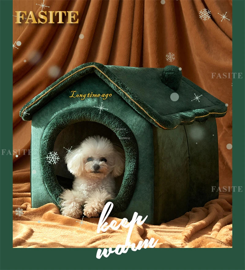 Dog Kennels Four Seasons Universal Small Dog Houses Removable and Washable Warm Dog House Cat Kennel Pet Supplies House for Dogs