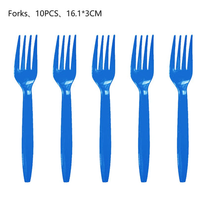 Cartoon Blue Dog Birthday Bluey Birthday Decoration Set Blueys Cups Banner Straws Bluey Balloons Set Kid Toy Gift Party Supplies