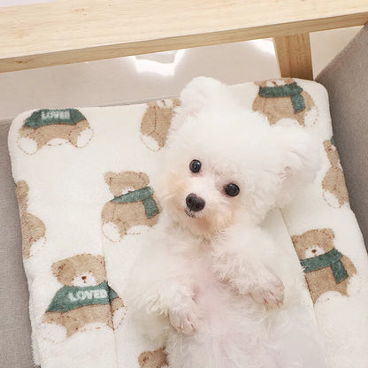 Pet Sleeping Pad Thickened Autumn and Winter Warm Floor Mat Cat Dog Universal Blanket Pad Pet Supplies