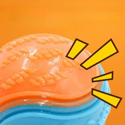 Dog Squeaky Balls Toy Dog Soft TPR Chew Toy Dog Pet Teeth Cleaning Bite Resistance Puppy Training Sound Toy Pet Supplies