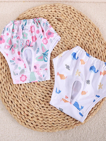 Female dog Cute Washable Male Dog Diapers, Reusable High Absorbency Leak-Proof Male Dog Diapers cat Physiological Pants