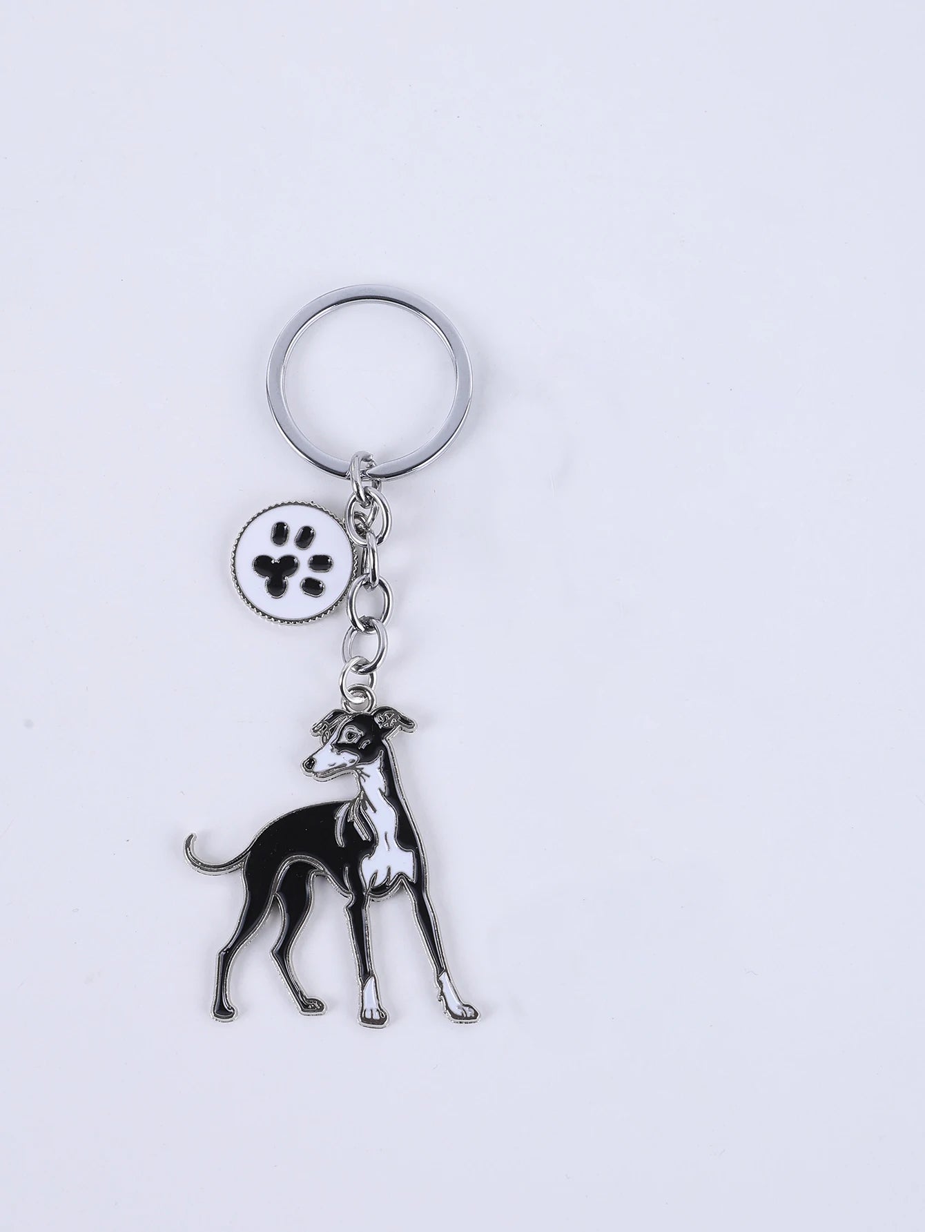 Metal Cute Dachshund Bulldog Dog keychains car key ring pet dogs heart Tag key men gift Metal Pendant best friend gifts