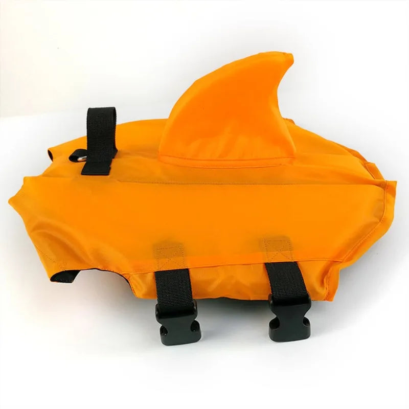 Dog Life Jacket Shark Fin Puppy Life Jacket Adjustable Dog Swimming Safety Jacket with Handle Dog Surfing Vest