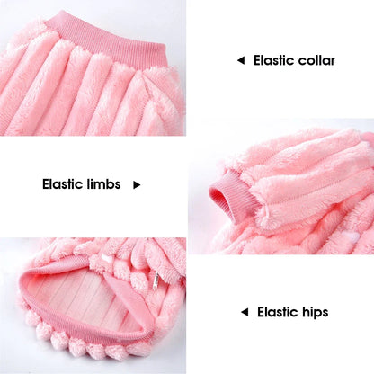 Cute Pet Clothes Soft Puppy Kitten Coats For Small Medium Dogs Cats Warm Winter Dog Jacket Clothing Chihuahua