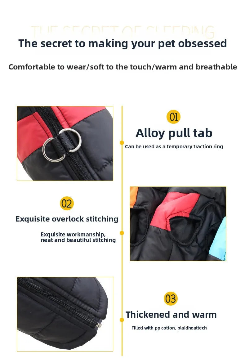 Winter Pet Clothes Warm Big Dog Coat Puppy Clothing Waterproof Vest Jacket For Small Medium Large Dogs Golden Retriever