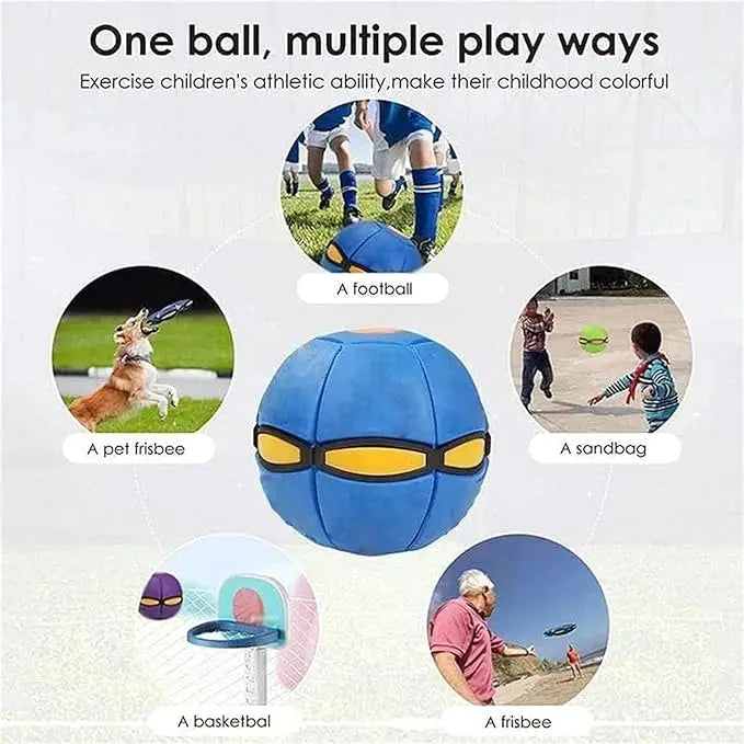 Flying Saucer Bouncing Ball Is A Durable Elastic Fun Dog Pet Toy Suitable for Outdoor Activities Exercise Parent Children Toy