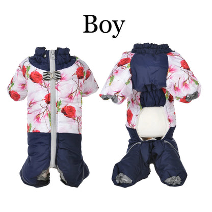 Warm Thick Dog Jumpsuit for Small Dogs Puppy Clothes Boy Girl Pet Onesie Suit Pomeranian Yorkies Overalls Pijama De Perro