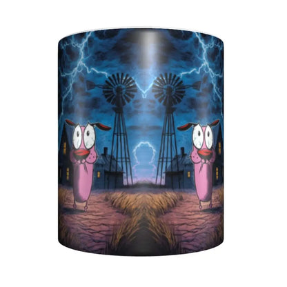 Personalized C-Courage The Cowardly Dog Coffee Mug DIY Ceramic Milk Tea Mug Cup