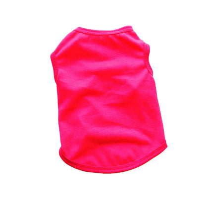 Solid Color Dog Shirts Breathable Pet T-Shirts for Small to Large Dogs - Stretchy, Durable, Ideal for All Seasons and Holidays