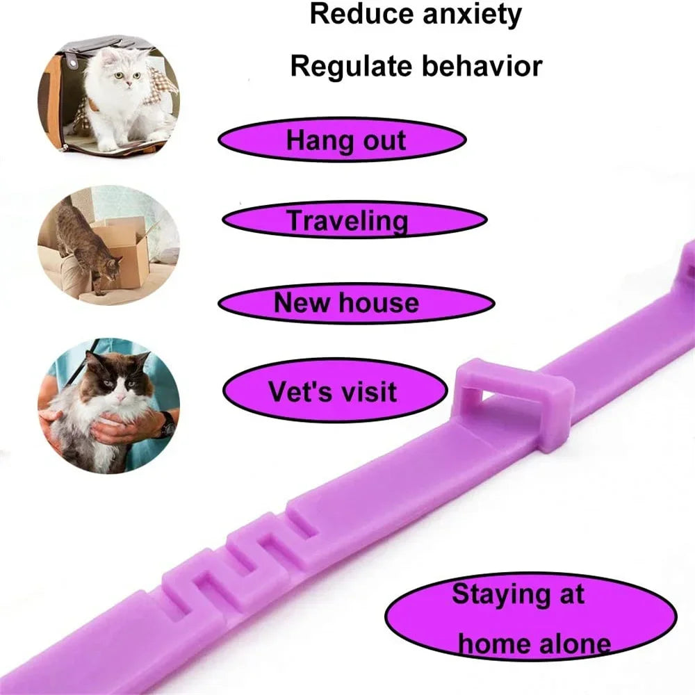the TRANQUILTAIL CALMING COLLAR - Pet Calming Collar for Cats/Dogs, Adjustable Anxiety Pheromone Reducing Pet Collar, Lasting Natural Calm Relax Soothing Collars