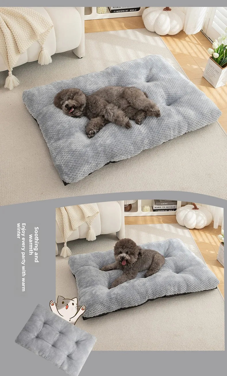 New Autumn  Winter High-End Pet Mat Dog Mat Long Plush Winter Warm Pet Mat Dog Bed Comfortable Cat House Dog House Pet House Mat