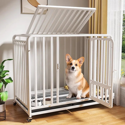 Dog cage Large medium small dog bold indoor separation with toilet Corgi Teddy Golden Retriever Pet Villa