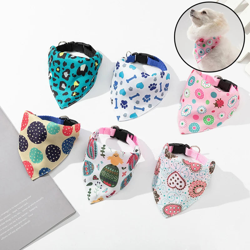 the DOGGY BANDANA - Adjustable Dog Bandanas, Large Pet Scarf, Pet Cotton Plaid Washable Bow Ties, Collar Cat/Dog Scarf, Large Dog Accessories, Kerchief