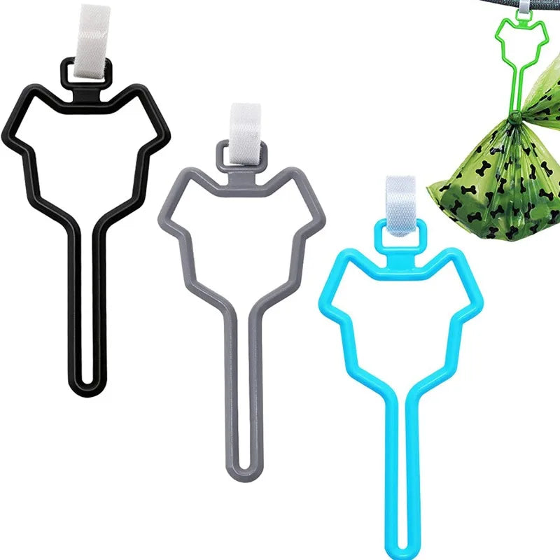 the POOP BAG CARRIER CLIP - Dog Poop Bag Holder, Pet Waste Carrier Clip, Hands-Free Dog Leash Dispenser, Outdoor Walking Puppy Poop Bags Clip, Easy to Carry