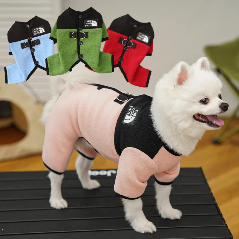 Pet Dog Clothes Soft Warm Fleece Dogs Jumpsuits Pet Clothing for Small Dogs Puppy Cats Clothes Chihuahua Yorkshire Costume Coat