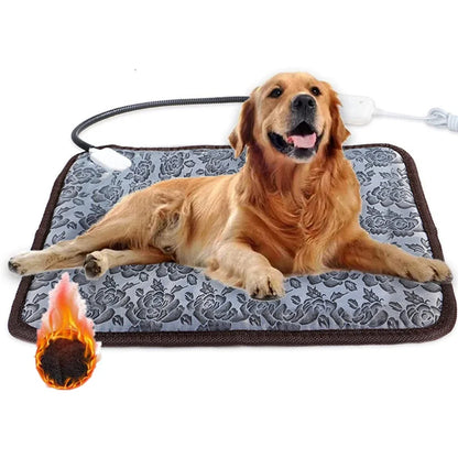 Pet Electric Blanket Winter Warming Pad Cat Dog Heated Nest Waterproof Warmer Power-Off Protection Bite-Resistant Mat Bed Gift