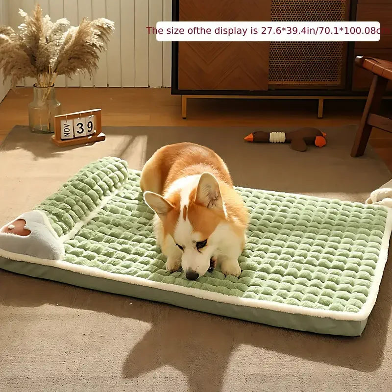 1pc Dog Mat, Four Seasons Universal Kennel, Sleeping Nest With Winter Removable And Washable Floor Mat, Dog Sleeping Mat, Pet So