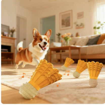 Badminton Shape Bite-Resistant Dog Toy Interactive Chew Toy Relieves Boredom Teeth Grinding Stick Puzzle for Dogs Self-Fun