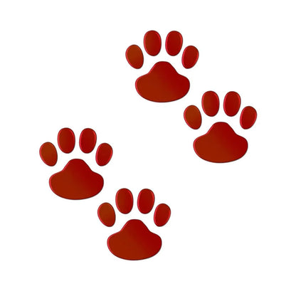 1/2/4Pairs 3D Stickers Paw Animal Dog Cat Cool Design Bear Foot Prints Footprint Decal Car Stickers for Auto Motorcycle