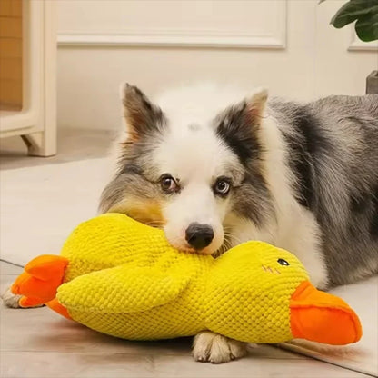 Cute dog Toy Stomping Duck Bite Resistant Grinding Teeth Cleaning Large Dog Interactive Entertainment Puppy Boredom Plush Toy
